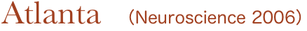 Atlanta  （Neuroscience 2006）